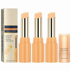 Vitamin C Eye Balm, Brightening Hydrating Cream, Eliminate Bags, Lighten Dark Circles, Smooth Fine Lines Around Eyes (3pcs)