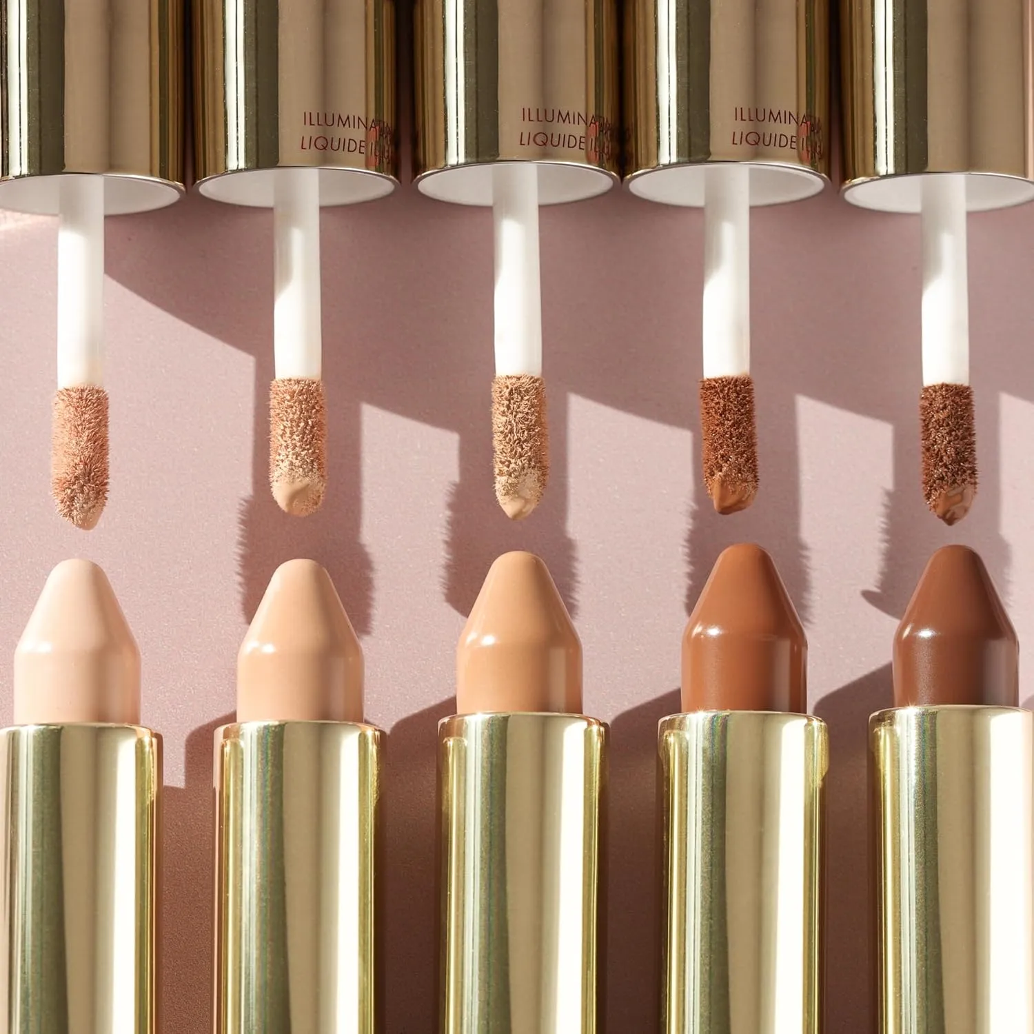 Wander Beauty Dualist Matte and Illuminating Concealer Makeup - Golden Rich - Dual-Ended Matte & Liquid Concealer Stick - Full Coverage Formula to Brighten, Firm & Hydrates Under Eyes - 0.28 fl oz