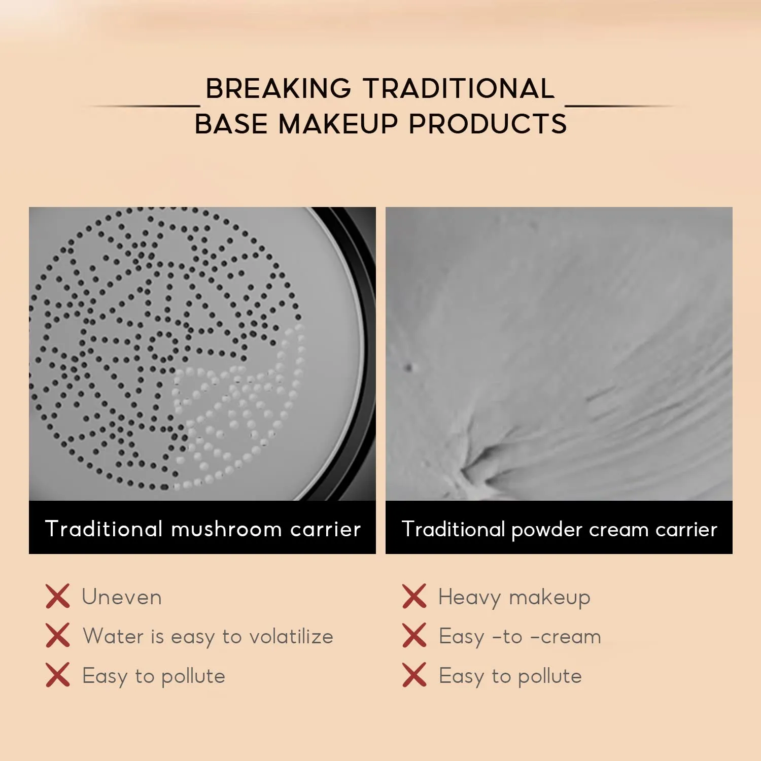 Water Bead Tricolor Latte Concealer Cushion, MZV Air Cushion BB Cream Waterproof Foundation, Moisturizing Long-Lasting Oil Control Conceal Brightening Cushion
