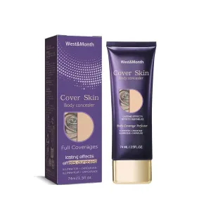 Waterproof Leg & Body Makeup Full Coverage Liquid Concealer for Tattoo Cover Up, Dark Spots,Bruises Long-Lasting, Resistant Body Foundation for Women & Me (3Pcs)