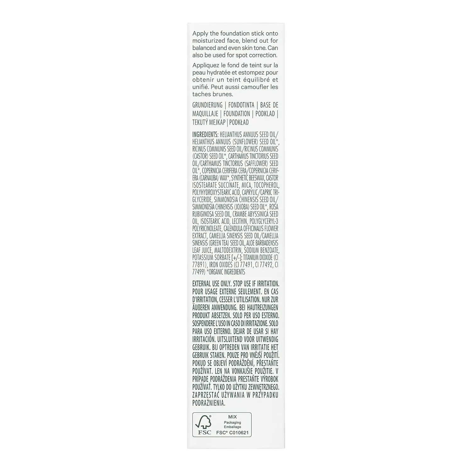 Well People Bio Stick Foundation, Creamy, Multi-use, Hydrating Foundation For Glowing Skin, Creates A Natural, Satin Finish, Vegan & Cruelty-free, 8N