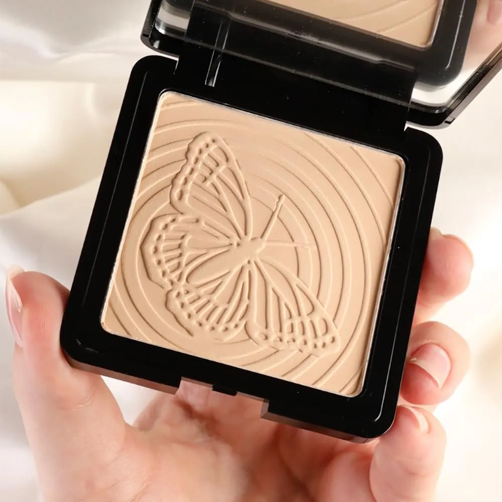 Whats Up Beauty - Wind Dancer Pressed Setting Powder - Shade Light Clean Cruelty Free Vegan Complexion Face Makeup