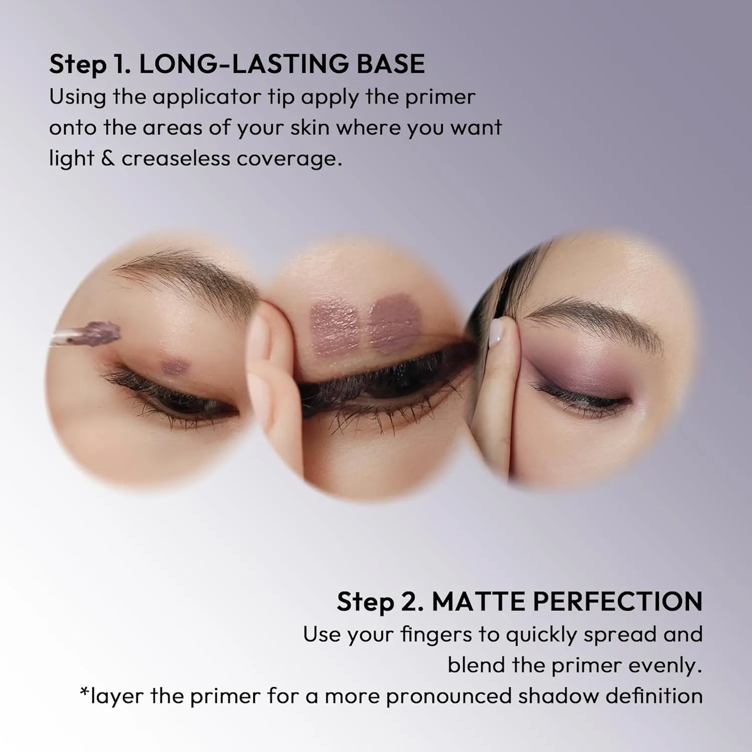 Wink Eye Primer | Long-Lasting Crease-Free Eye Makeup, Smooths & Preps Eyelid Base, Vibrant Colors, All-Day Wear - 5.5g (11 Fog Grey)