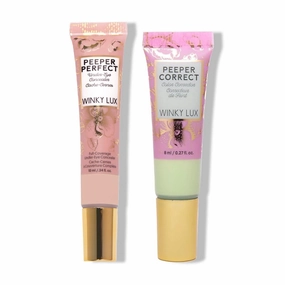 Winky Lux Peeper Perfect Under Eye Concealer (Light) and Winky Lux Peeper Correct Green Color Corrector