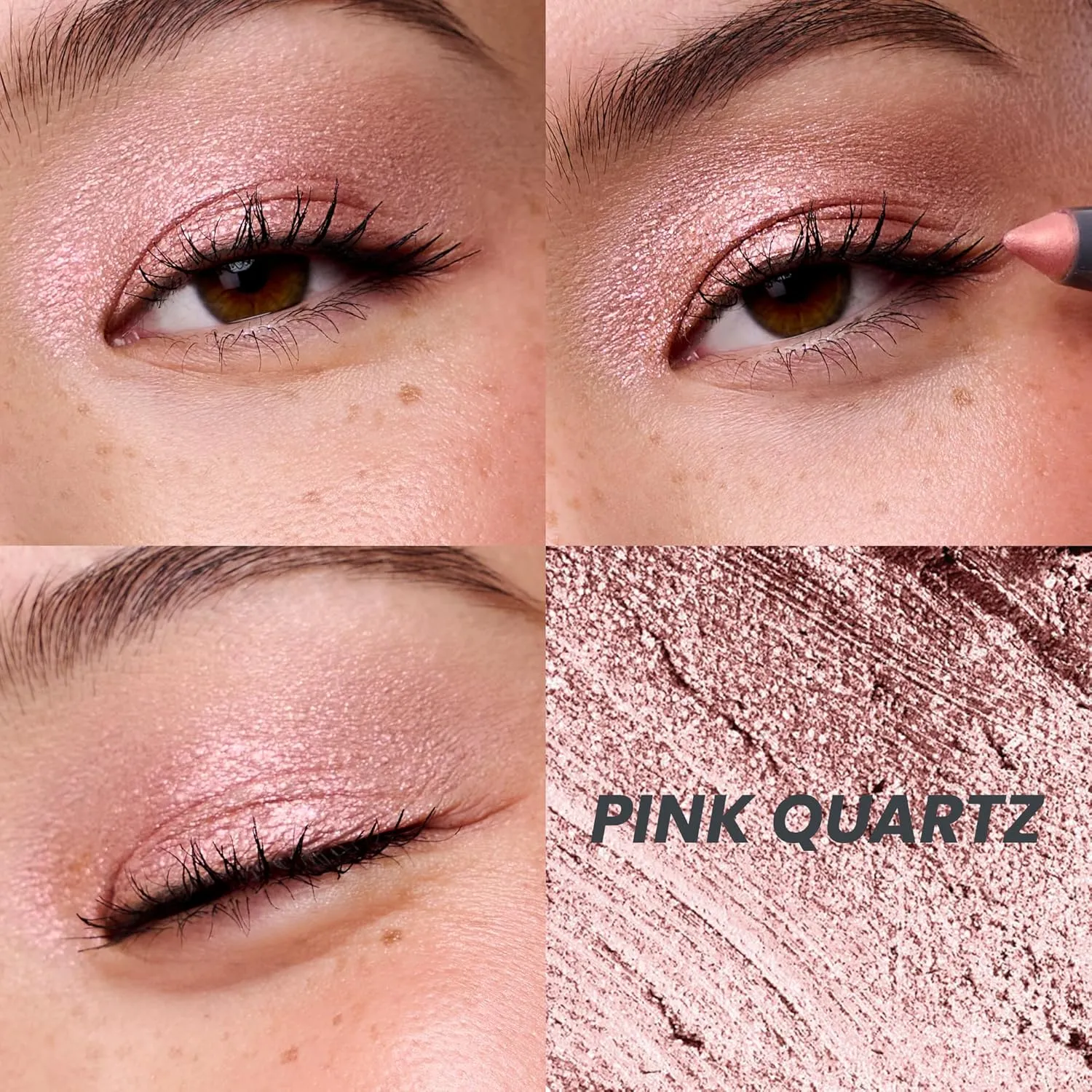 Wonderskin IYKYK Eyeshadow Stick - Longwear Eye Shadow Sticks, Budge-Proof & Waterproof Shimmer Eyeshadow Stick with Built-in Sharpener (Pink Quartz)