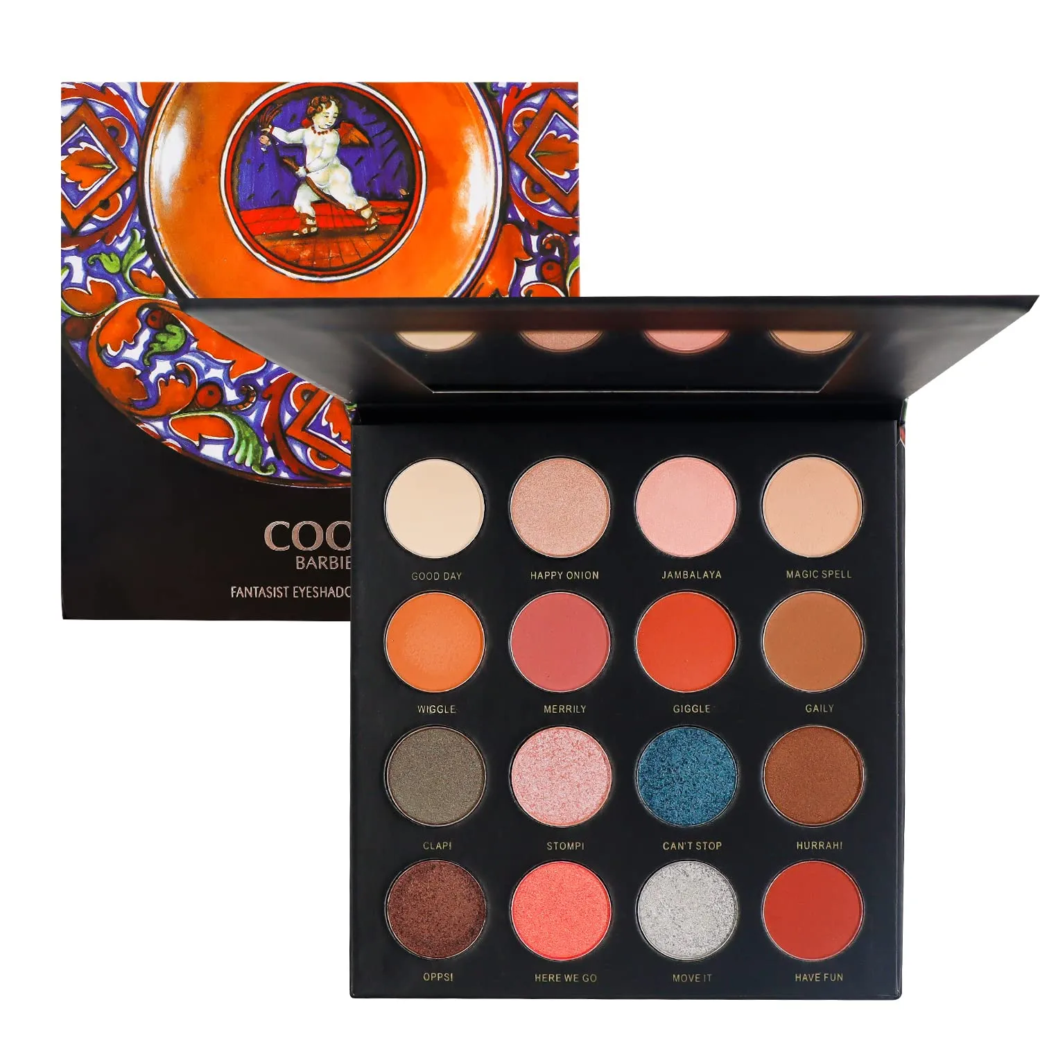 Xaena Eyeshadow Palette,16 Colors Matte Shimmer Neutral Shades Makeup Palette,Highly Pigmented Waterproof Eye Shadows with Velvety Creamy Texture Long Lasting Cosmetics Gift for All-Day Eye Makeup