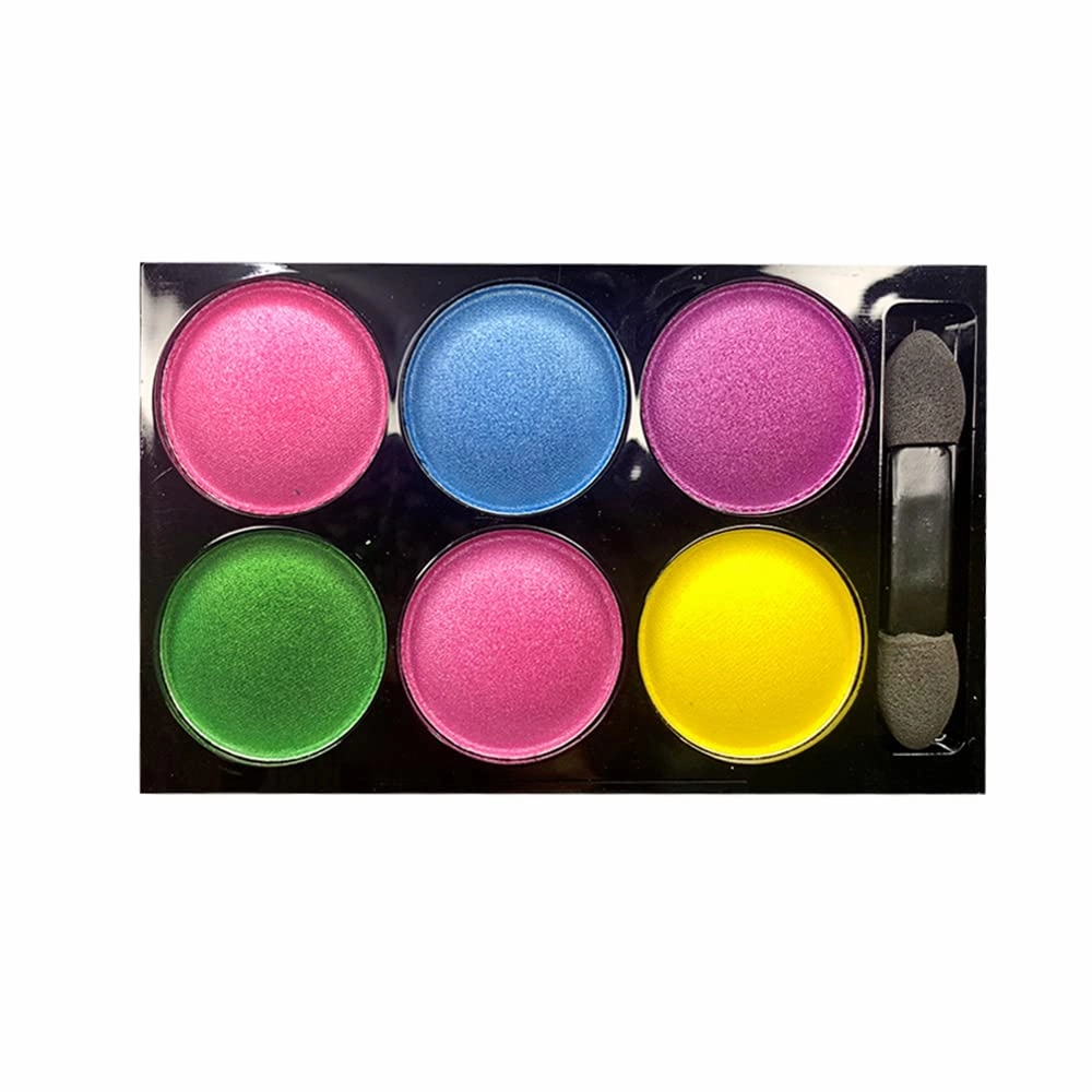 Xaena Eyeshadow,6 Colors Eyeshadow Palette Matte Shimmer Glitter Ultra Pigmented Long Lasting Makeup Eye Shadow Powder Waterproof Eye Shadow Palette Cosmetics Makeup Kit Christmas Party Essentials (1#)