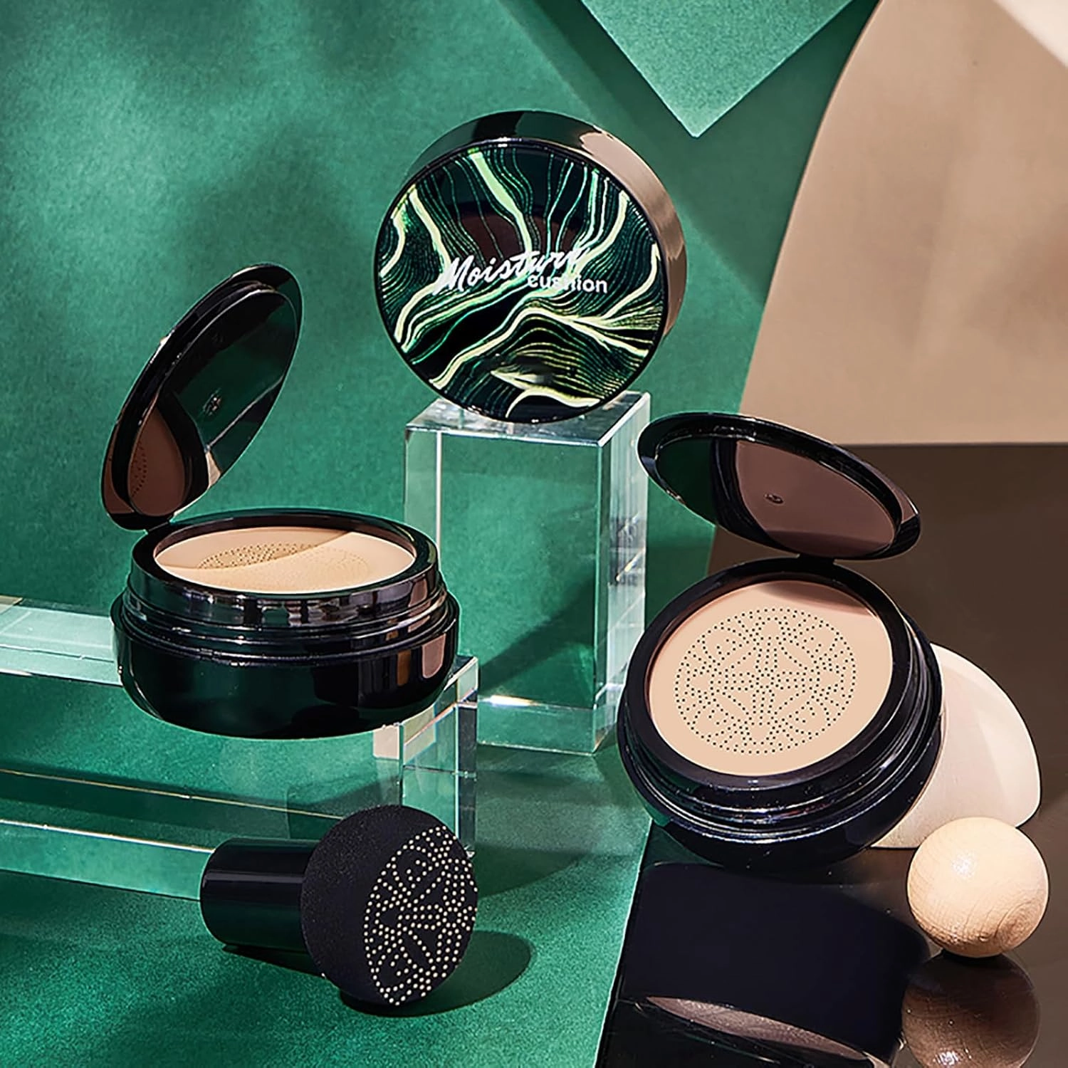 XIRUJNFD Cedar And Ash Cc Cream, Honey and Pine Makeup, Cedar And Ash Makeup, Air Cushion Cc Cream Photo-Ready Foundation Look In Seconds (Ivory Nude Skin)