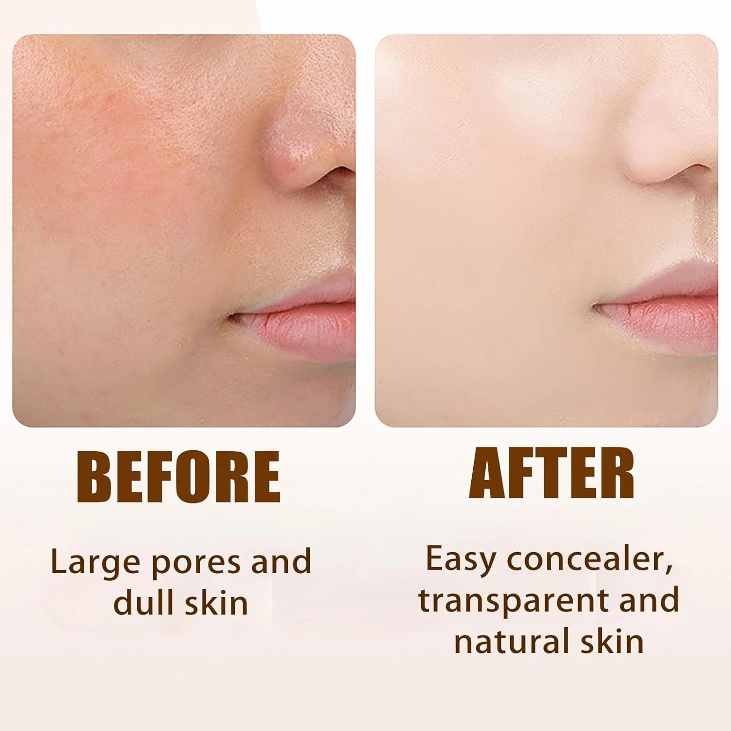 XIRUJNFD Cedar And Ash Cc Cream, Honey and Pine Makeup, Cedar And Ash Makeup, Air Cushion Cc Cream Photo-Ready Foundation Look In Seconds (Ivory Nude Skin)