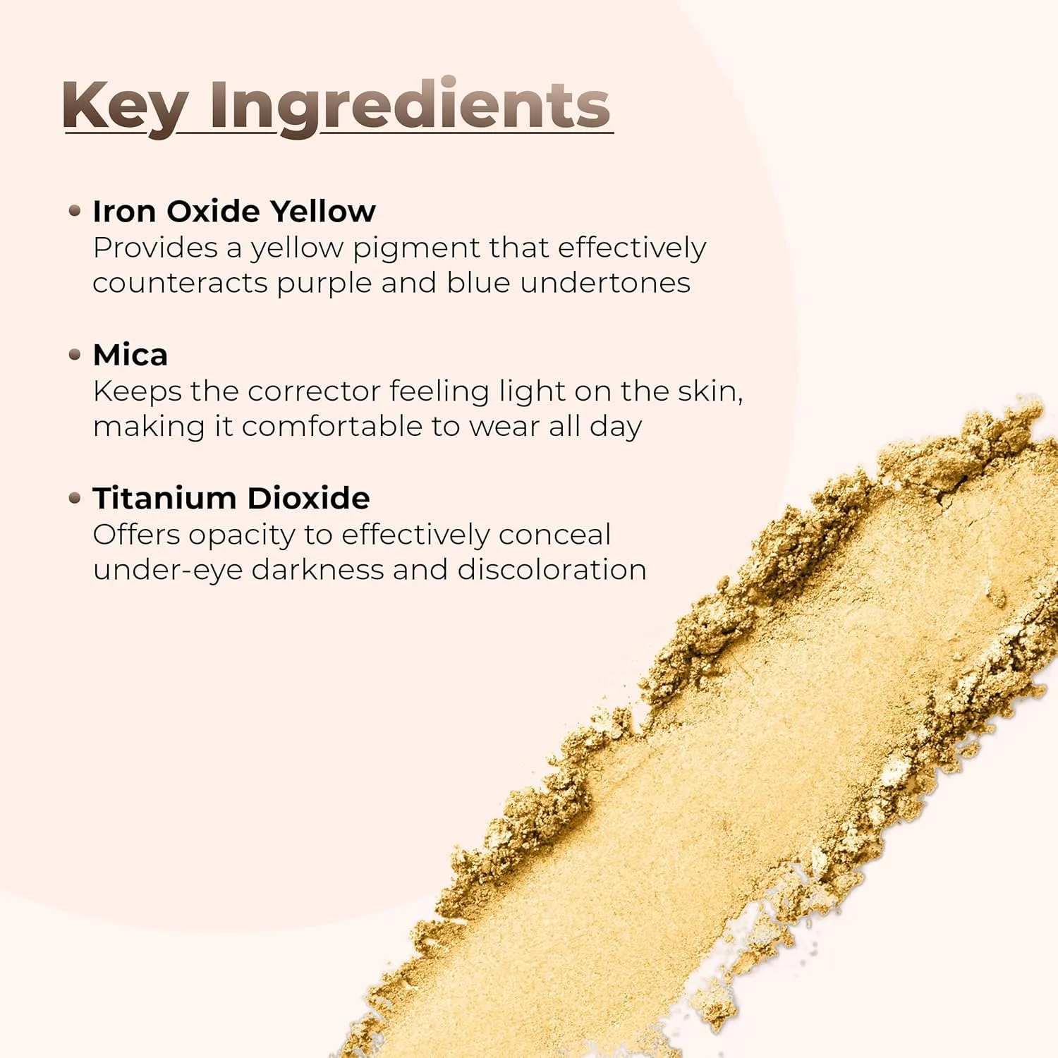 YELLOW CORRECTOR BULK POWDER (1oz Refill Pouch) Mineral Makeup Matte Banana Corrective High Definition Pro Setting Brightening Concealer Under Eyes Dark Circles Rosacea Age Spots Vegan SPF 20