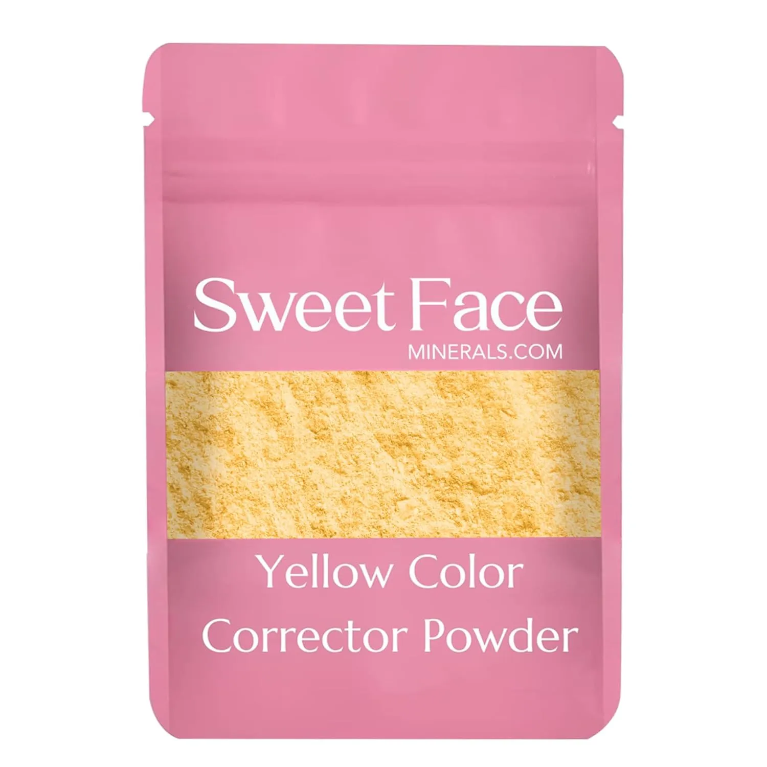 YELLOW CORRECTOR BULK POWDER (1oz Refill Pouch) Mineral Makeup Matte Banana Corrective High Definition Pro Setting Brightening Concealer Under Eyes Dark Circles Rosacea Age Spots Vegan SPF 20