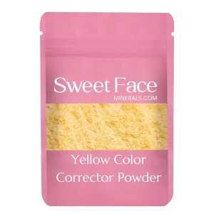 YELLOW CORRECTOR BULK POWDER (1oz Refill Pouch) Mineral Makeup Matte Banana Corrective High Definition Pro Setting Brightening Concealer Under Eyes Dark Circles Rosacea Age Spots Vegan SPF 20