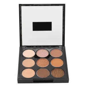 Yinhing Eyeshadow Palette Makeup,9 Colors Earth Tones Eye Shadow,Portable Orange Tones Matte Pearlescent Long Lasting Contour Make Up Pallet(01)