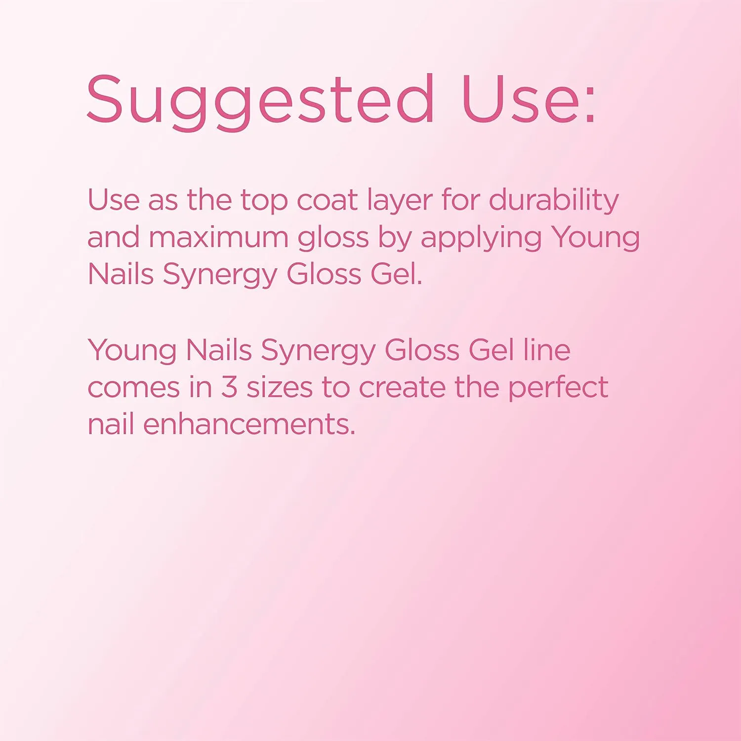 Young Nails Synergy Gel System, Clear Gloss Finishing Gel - Builder Gel Top Coat, Superior Adhesion & Strength, Hard Gel Top Coat - Gloss Top Coat, 30g