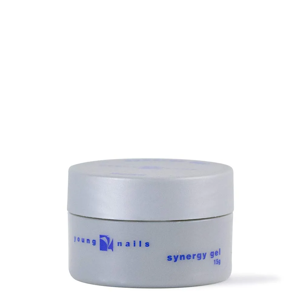 Young Nails Synergy Gel System, Foundation Gel - Builder Gel Base Coat, Superior Adhesion & Strength, Hard Gel Base Coat - Base Gel, Clear, 15g